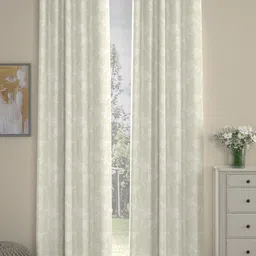 ROSARA HOME Unisex Off White Curtains and Sheers-50