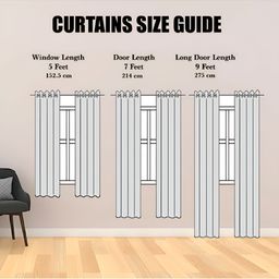 Panipat Textile Hub White 2 Pieces Net Semi Transparent Long Door Curtains image 4