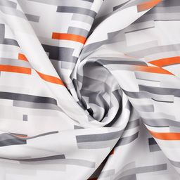 HAPPY HUES Grey Abstract Printed Regular Single Door Curtain image 2