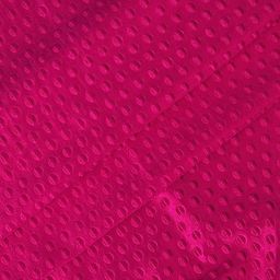 Cortina Pink Set of 2 Polka dots Embossed Plain Polyester Window Curtains image 2