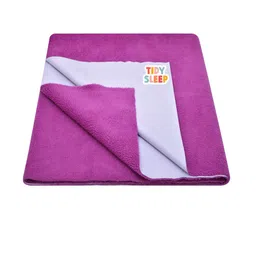 TIDY SLEEP Kids Lavender Solid Cotton Water Resistant Mattress Protector-picture-6