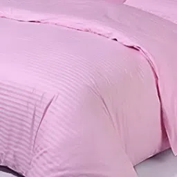 Comfowell Pink Striped 180 TC King Bedsheet with 2 Pillow Covers-image-71