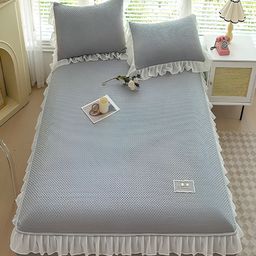 JC HOME Grey 160 TC King Bedsheet with 2 Pillow Covers-image-67