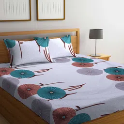 Arrabi Unisex Grey Bedsheets-31