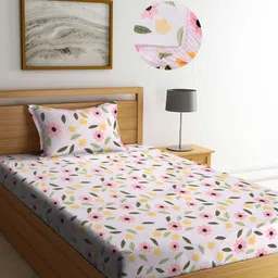 Arrabi Unisex Pink Bedsheets-45