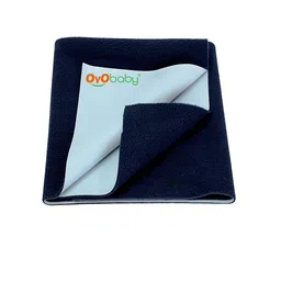 OyO Baby Infants Navy Blue Leak Proof Mattress Protector-image-84