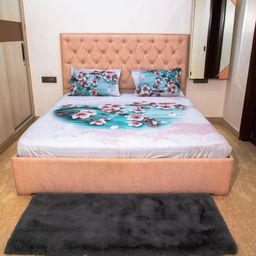 STUDIOHMK Teal & White Cotton Floral 300 TC King Bedsheet with 2 Pillow Covers-image-48