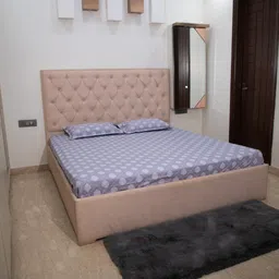 STUDIOHMK Purple & White Ethnic Motifs Cotton 180 TC King Bedsheet with 2 Pillow Covers-image-45