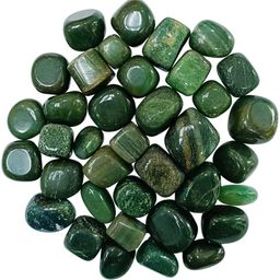 vastu vardan Crystal Green Zade Tumble Stone| 50gm Tumbled Gemstone| Garden & Table Décor Regular Round Crystal Stone-picture-24