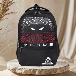 Hacker Circuit Print Laptop Backpack School & College Students Daily Use Waterproof Backpack-image-5
