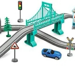 DIY train city track for kids | DIY Assemble Train set-9