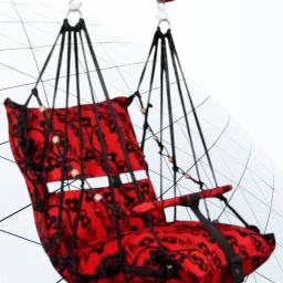Cotton Baby Swing Jhula for Indoor/outdoor for Kids Swing cotton cotton/fabric-image-83