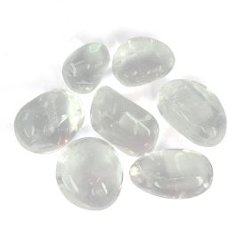 100% Natural Clear Quartz Brazilian SuperiorCrystal Tumble Stone 50gm Polished Asymmetrical Crystal Stone-picture-1