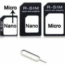 Saviraj 5PCS Nano Micro - 4 in 1 Converter Kit With Steel Tray Eject Pin Sim Adapter Sim Adapter image 4