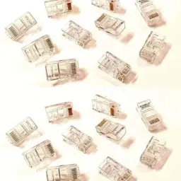 SVDK (Pack of 20) Utp 8p8c Cat5e Cat6 Cat7 Cat8 Plug Rj45 Pass Through Connector Lan Adapter-43