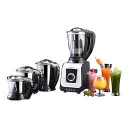 USHA iCHEF 750 Watt 4 Jars Mixer Grinder (Dual Safety Lock, White Black)-picture-15