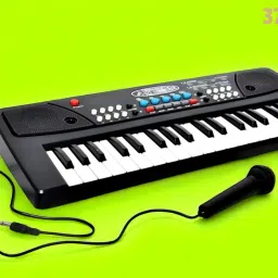 X439 Keys Piano Toy with Microphone, USB Power Cable & Sound Recording Best Birthday Gift for Boys and Girls Musical Instruments Analog Digital Piano-image-67