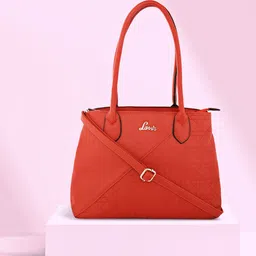 Lavie Red Textured Structured Santiago Medium Satchel-41