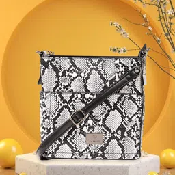 Caprese Animal Textured Structured Sling Bag-image-73