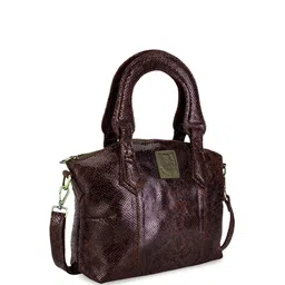 Abelardo De Moda Textured Leather Structured Handheld Bag image 3