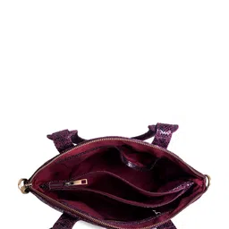 Abelardo De Moda Textured Leather Structured Handheld Bag image 5