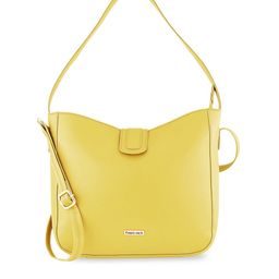 Fastrack Mustard PU Structured Handheld Bag-15