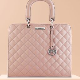 FLYING BERRY Mauve Solid Handheld Bag image 1