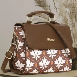 Exotic Printed PU Structured Handheld Bag-12