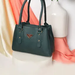 Fostelo Green PU Structured Shoulder Bag-57