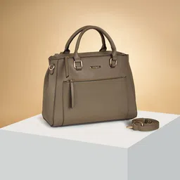 Forever Glam by Pantaloons Textured Structured Handheld Bag-image-23