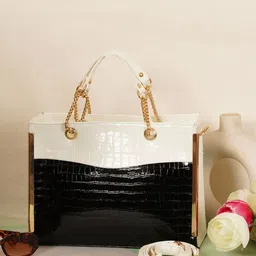 FABBHUE Textured Structured Handheld Bag-18