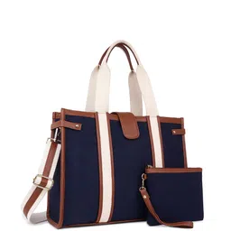 Womanix Striped Structured Handheld Bag-19