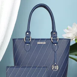FLYING BERRY Set Of 2 Textured Water Resistant Structured Handheld Bag-13