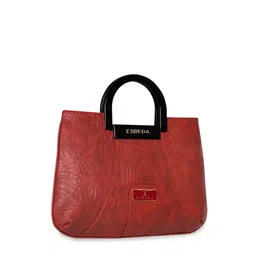 ESBEDA Red Textured PU Structured Handheld Bag image 2
