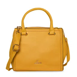 Lavie Omnia Brown Solid Structured Handheld Bag image 2