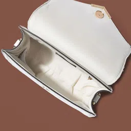 Accessorize Textured Synthetic Leather Structured Satchel Bag image 5