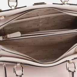 GUESS Solid Textured PU Structured Handheld Bag image 5