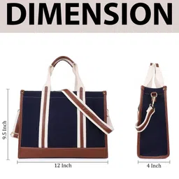 Womanix Striped Structured Handheld Bag image 2