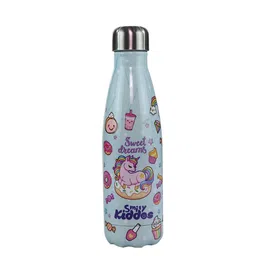 Smily Kiddos Blue Printed Stainless Steel Water Bottle 500 ml-49