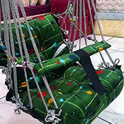 Baby Swing For Kids Folding & Washable 1-5 Years With Safety Belt Swings Bouncer-17