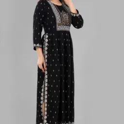 Women Printed Viscose Rayon Ethnic Dress-picture-29