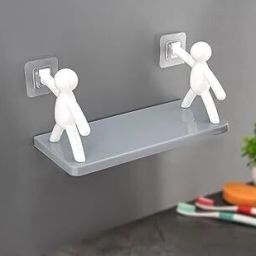 Wall Hanging Bathroom Storage , Floating Wall Shelf NRS3.2253 Plastic Wall Shelf-image-85