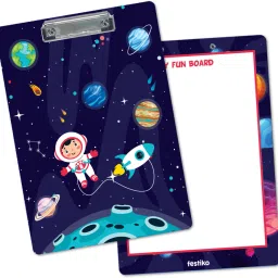Space Theme Exam Board With Steel Finish Clip (Type 3)-image-13
