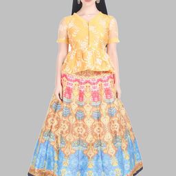 MILU MADAN Ethnic Motifs Embroidered Sequinned Ready to Wear Lehenga Choli-picture-29