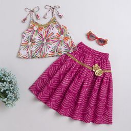 MANY FROCKS & Infant Girls Floral Printed Ready to Wear Lehenga Choli-image-80