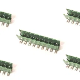 (Pack of 5) Pitch Right Angle Screw Terminal Block Male Connector 300V/15A, 28-12 AWG 5085 Connecrtor Plug In Type Screw Terminal Connector - 9 Pin - 5.08mm XY2500 Connector-4