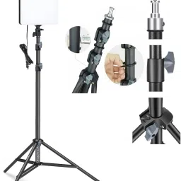 FKU 16 inchPhotography Lighting with Remote (Panel Light 16 Inch + 9ft Tripod Flash-image-2