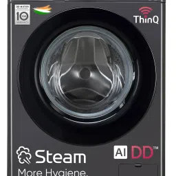 lg 8 kg 5 Star, AI Direct Drive Technology, Steam, 6 Motion DD Fully Automatic Front Load Black image 4