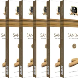 Solitaire Sandal Agarbatti Incense Sticks (90G Each) Sandalwood Fragrance-image-91