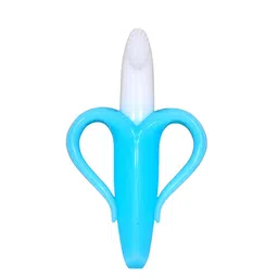 The Little Lookers Blue & White Silicone Fruit Shape BPA & Toxins Free Teether-13